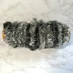 Vintage Heavy Silver Tinsel Christmas Tree Garland - About 16’