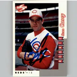 Sean Casey Signed Cincinnati Reds 1999 Score Rookies & Traded Baseball Card #RT247