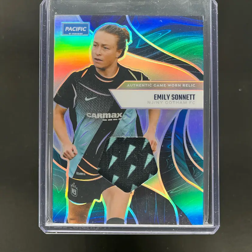 Emily Sonnet 2025 Parkside Pacific NWSL 2 Color Relic Gotham FC Soccer Card