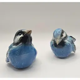 #01 - Vintage Set of Goebel Bluebirds, CV72 and CV73, Made in West Germany