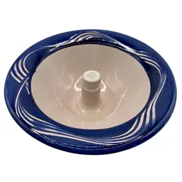 The Original Apple Baker Baking Dish, Paris, Maine; Lavender and Navy