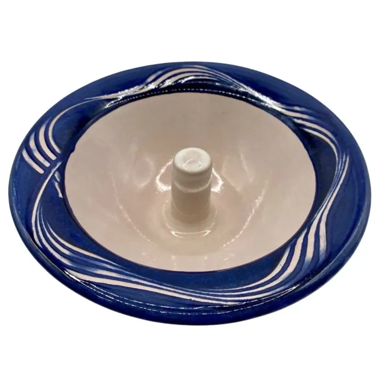 The Original Apple Baker Baking Dish, Paris, Maine; Lavender and Navy