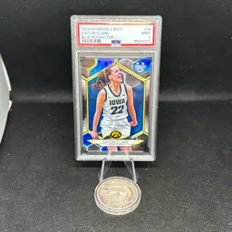 2023 Bowman U Best Caitlin Clark Blue Refractor PSA 9