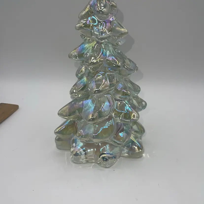 Mosser Carnival Clear Glass Tree 8”
