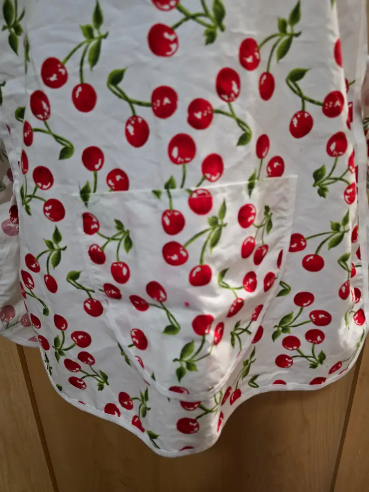 Cherry  Pinafore Apron