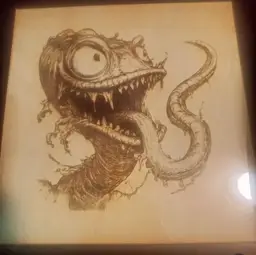 12x12 framed custom laser engraved art