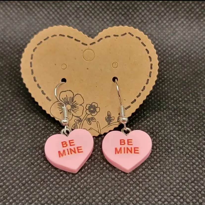 Valentine's Day Earrings Conversation Heart Sweet Candy Dangle Earrings