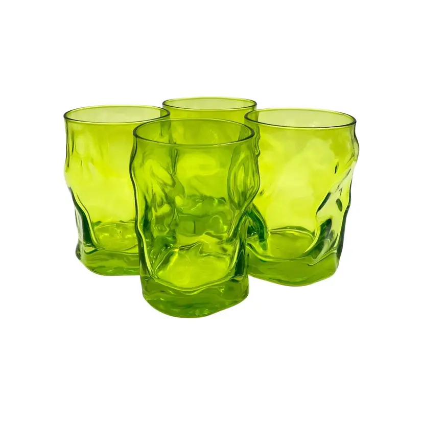 4pc Cocktail Glass Beverage Rocks Set “ Sorgente” By Bormioli Rocco Italy Juice  Whiskey Barware Cocktail Entertaining