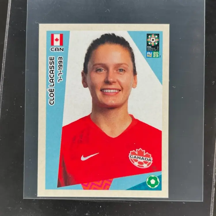 Cloe Lacasse 2023 Panini Women’s World Cup Sticker Canada Soccer Card