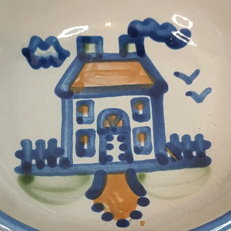 M.A. Hadley Small Cereal Soup Salad Bowl Hand Painted House