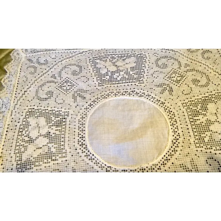 2 Lace Doilies Or Placemats 10 inch square