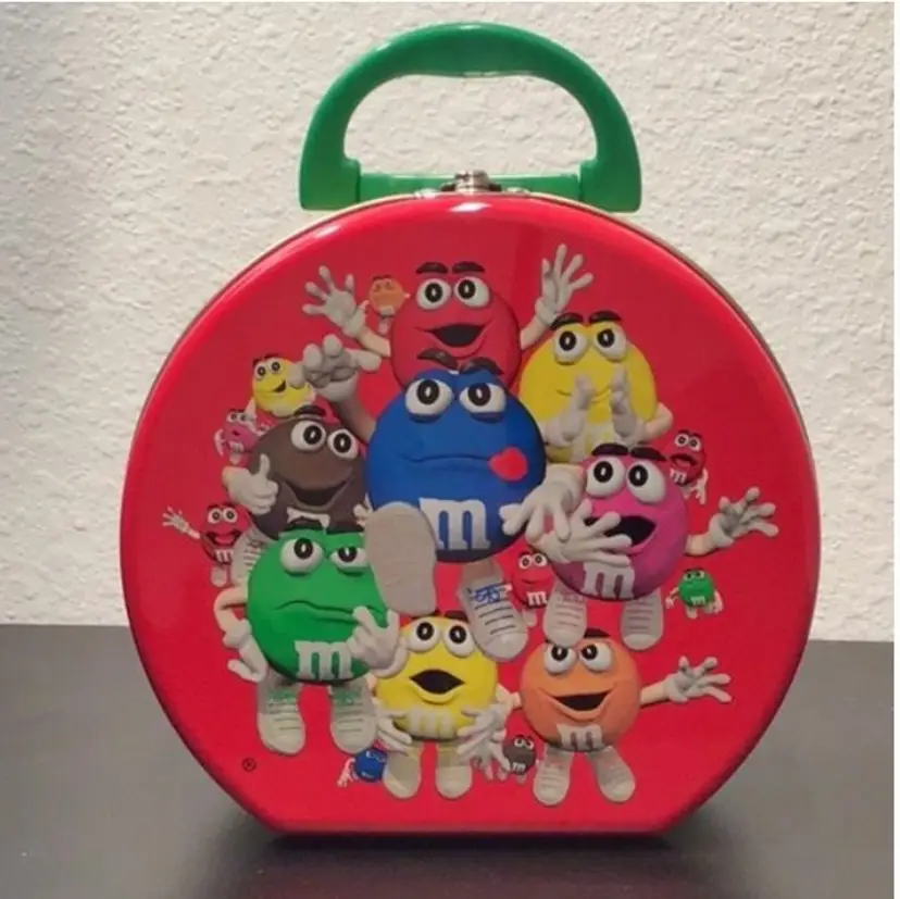 Vintage 1999 M&M's Candy Character Tin Lunchbox