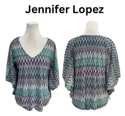 #01 Jennifer Lopez Batwing Blouse – Size M – Excellent Condition