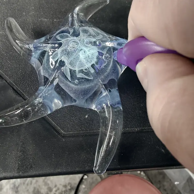 Dynasty Starfish Paperweight Glows