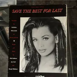 Vanessa Williams Save The Best For Last Music Sheet