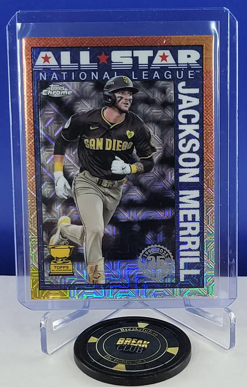 Jackson Merrill 2025 Topps Series 2 1990 Silver Pack Mojo All-Star #90ASC-4 San Diego Padres