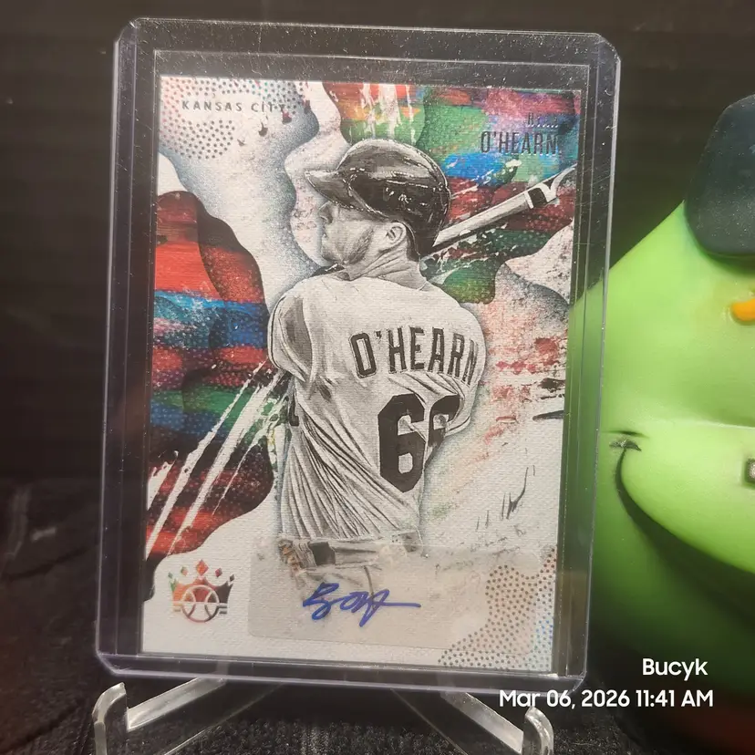 2019 Panini Diamond Kings Auto - Ryan O'Hearn Kansas City Royals