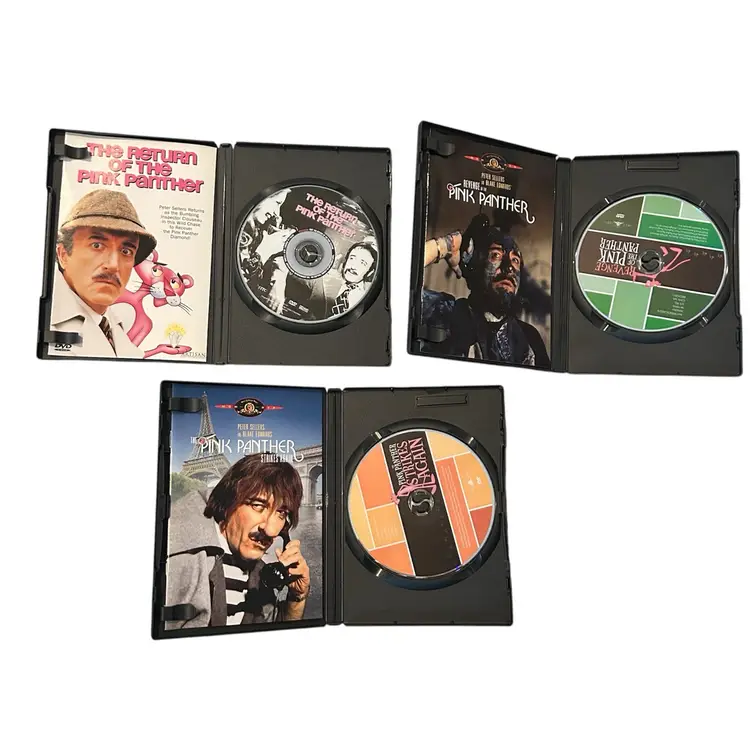 3 DVD Pink Panther Bundle Peter Sellers Classic Comedy Movies.