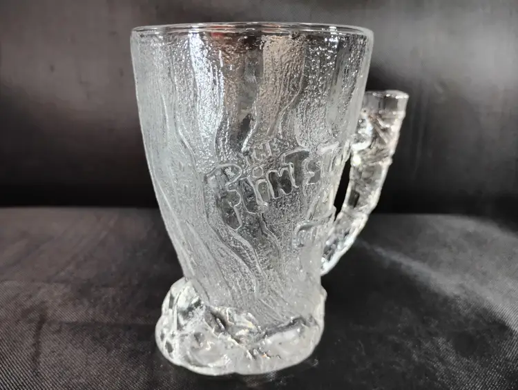 Vintage 1993 McDonald's Flintstones RocDonald's Mammoth Glass Mug