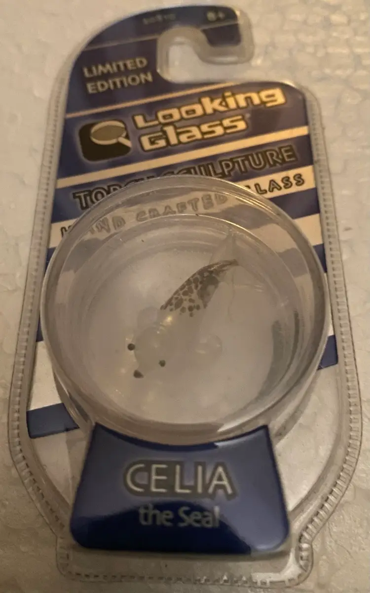 33% Off Sale- Limited Edition Looking Glass Torch Sculpture Celia  The Seal Front And Back Photos (was $12)