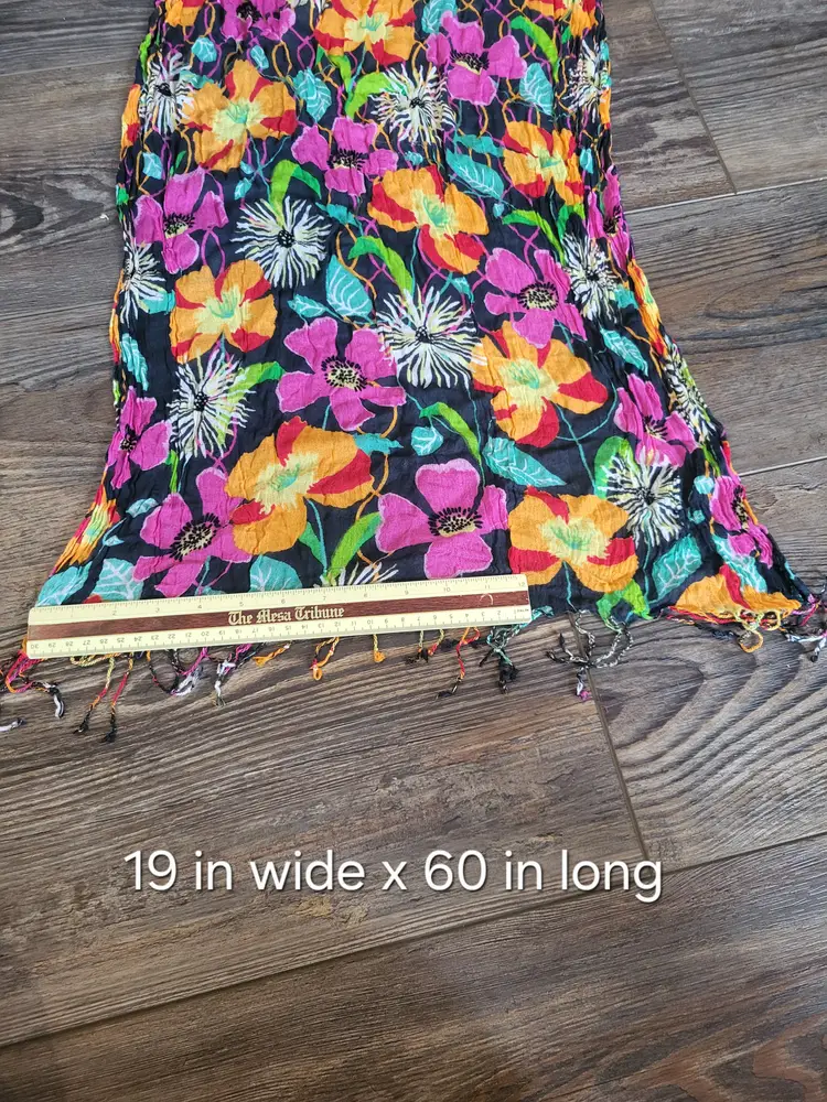 Vera Bradley Fringe Scarf Bright Florals