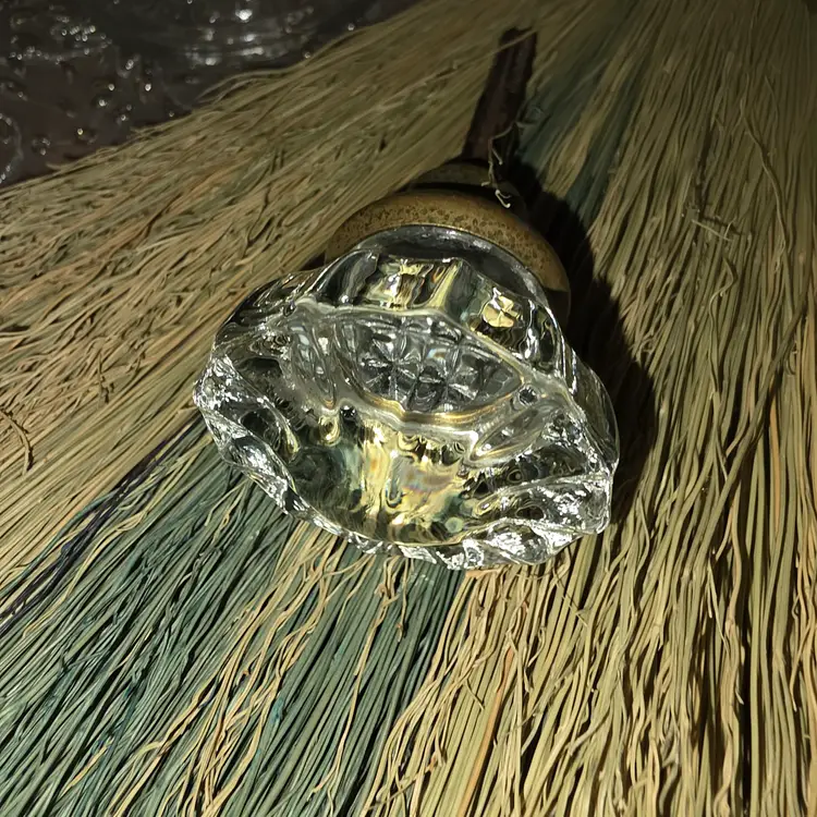 Vintage Crystal Door Knob Altar Besom — One‑of‑a‑Kind, Made to Order