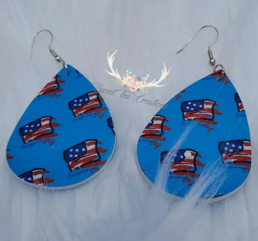 American Flag Earrings