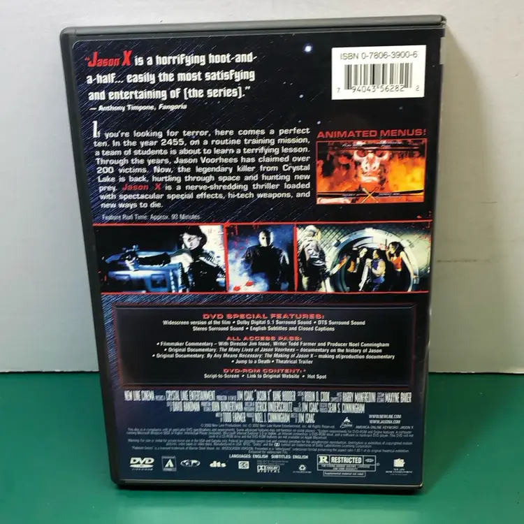 Jason X DVD Used Horror Movie 