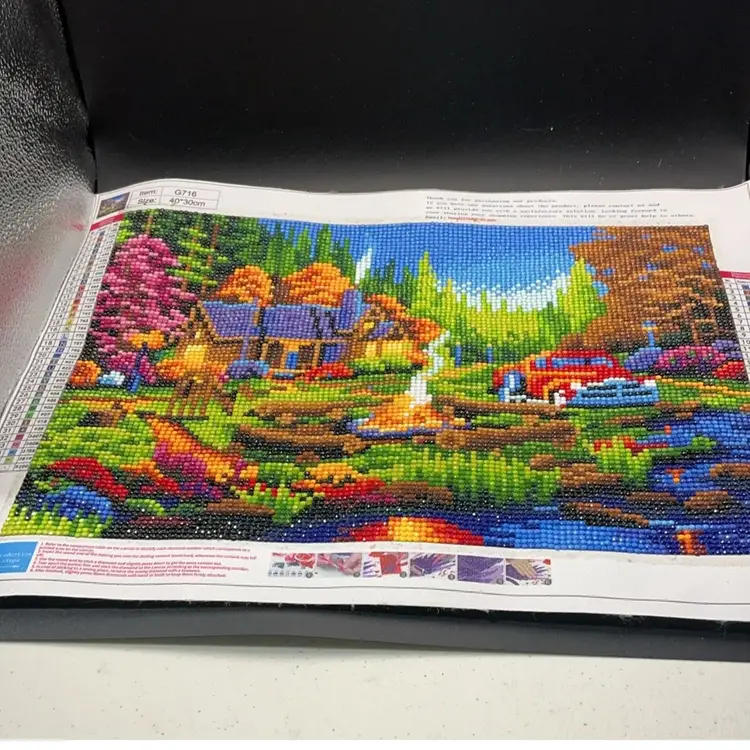 Diamond Painting House With Car