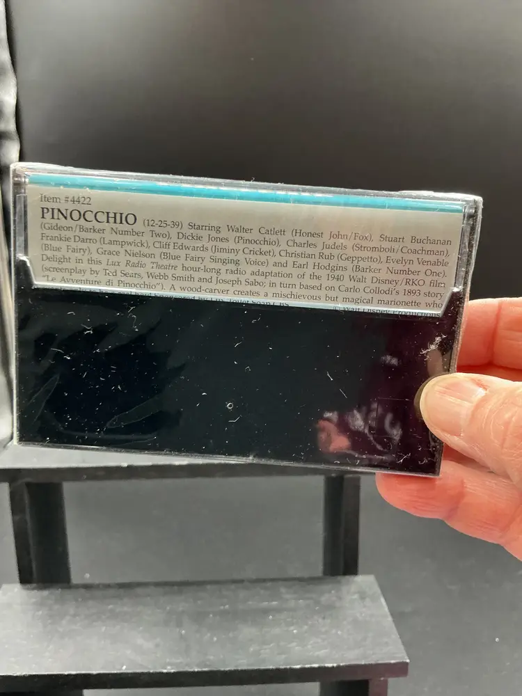 Pinocchio sealed cassette, Lux Radio Theater, Walt Disney Production CBS