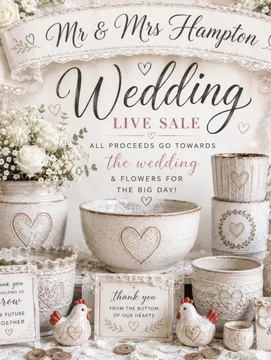 Wedding Pottery Live! With Special Guest THE BRIDE