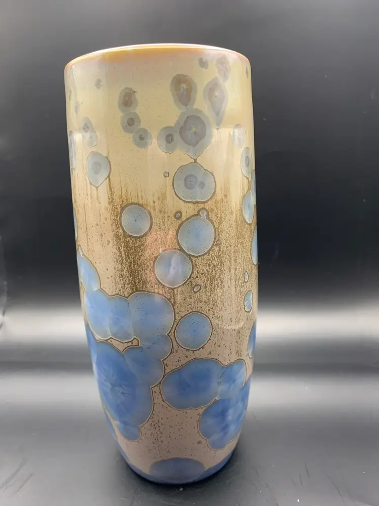 Signed Art Pottery “Bubble Pop” Glazed Vase