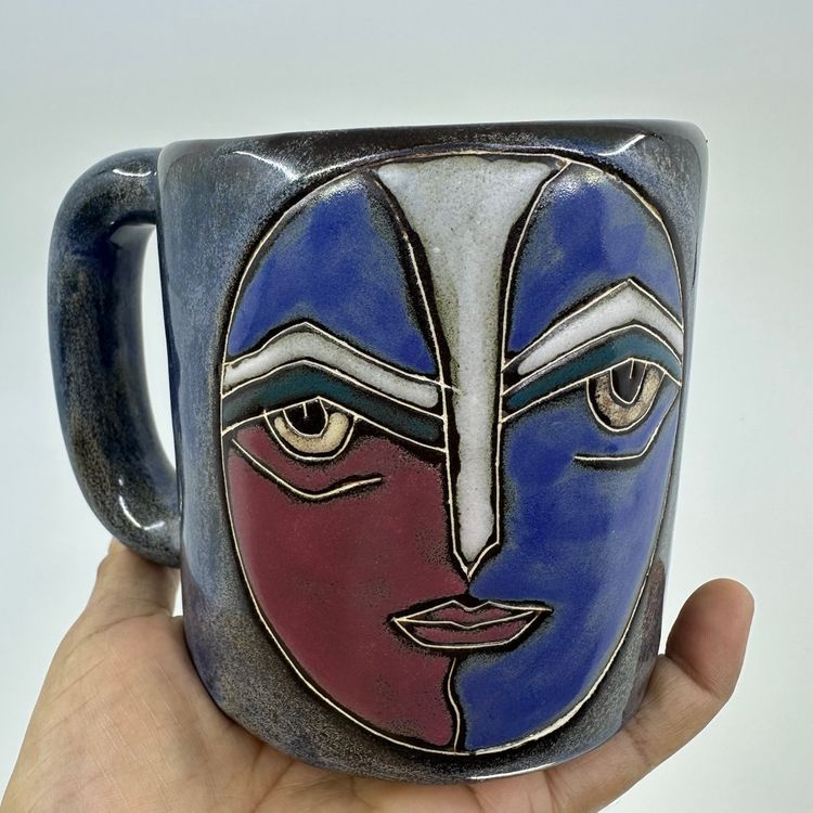 MARA Mexico Pottery Mug Round Face 16OZ