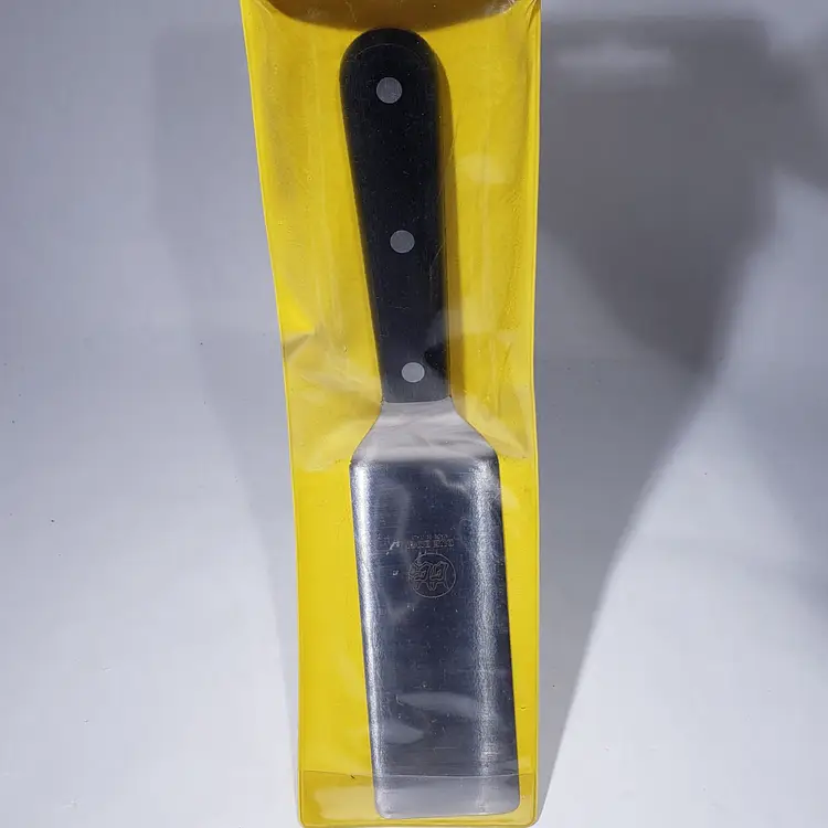 DUE BUOI Forged Professional Stainless Narrow Metal Turner Spatula 2x5 Italy NIP