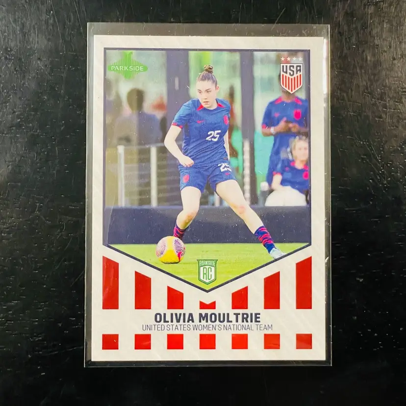 Olivia Moultrie RC 1st USWNT Rookie Soccer Card 2023 Parkside Recap Team USA