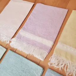 Set of 6 Pastel Fingertip Towels
