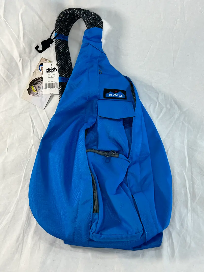 KAVU Rope Sling Bag in Bright Blue