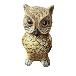 Vintage Horned Owl Figurine