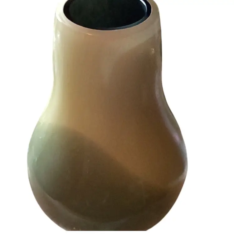 Touchstone Collection by Caithness RARE Green Minimalist Modern Art Deco Vase