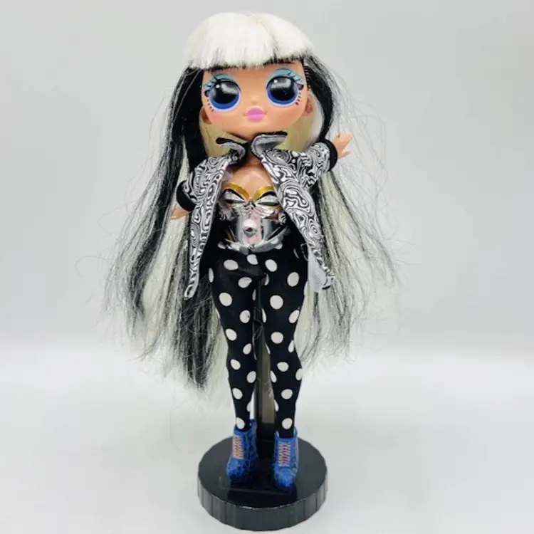 LOL Surprise Omg Lights Groovy Baby Fashion Doll 9.5" Black White MGA *READ