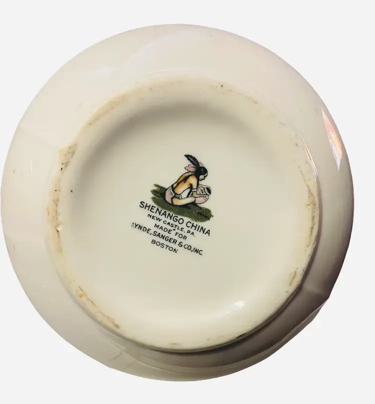 Vtg Shenango KATY ORNAMENTS Railroad Hotel Restaurant Creamer