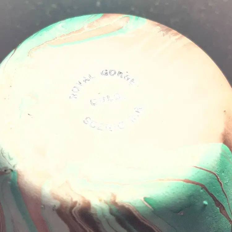 Beautiful Royal Gorge Colorado Pottery Vase 5” Tall