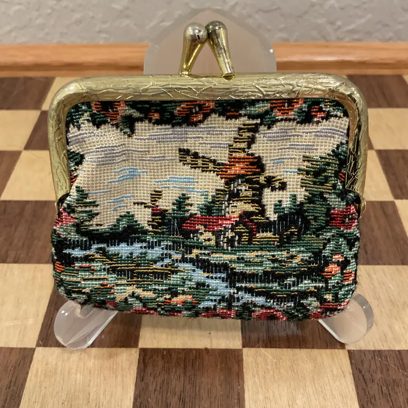 Vintage Tapestry Coin Purse