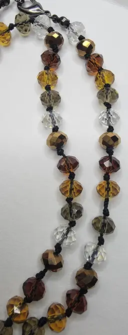 #7 Flapper Length Glass Bead Necklace
