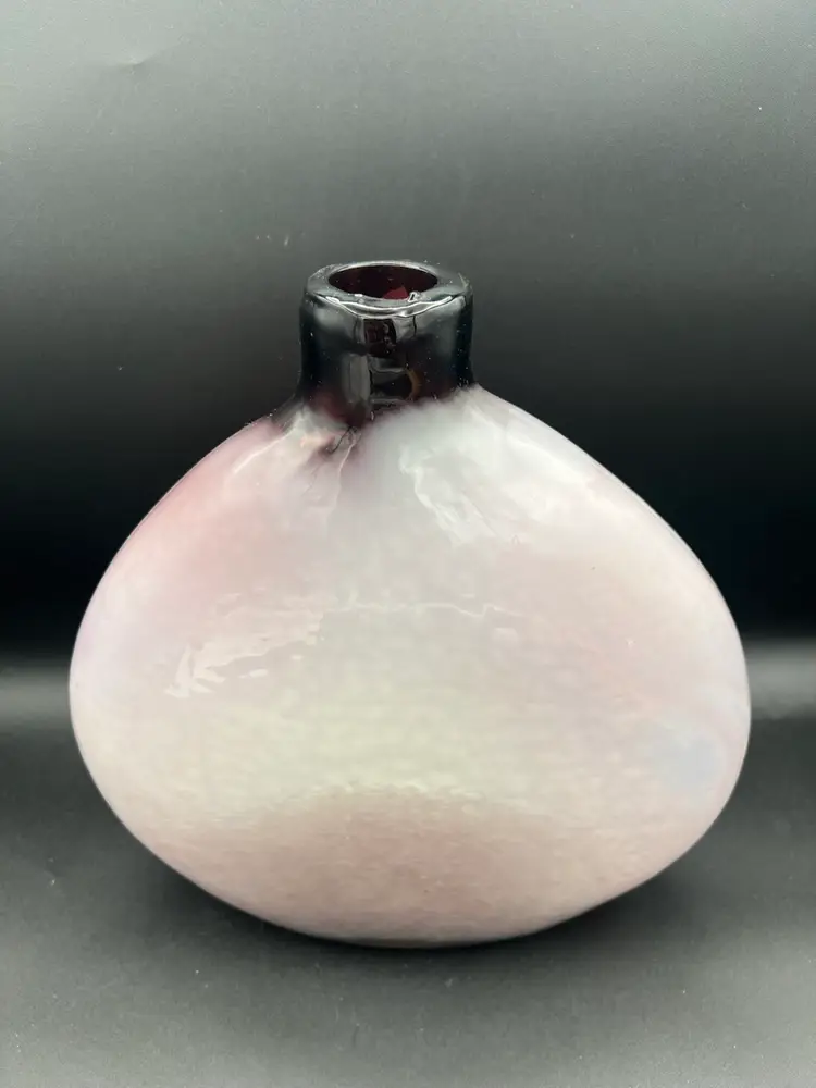 Beautiful Light Amethyst Vase 10.5” X 9”