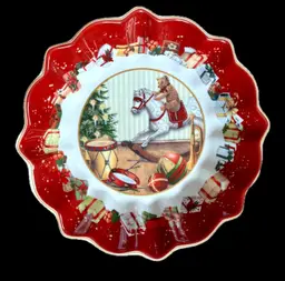 Villeroy And Boch Toys Fantasy Rocking Horse Miniature Pie Dish Dessert Bowl