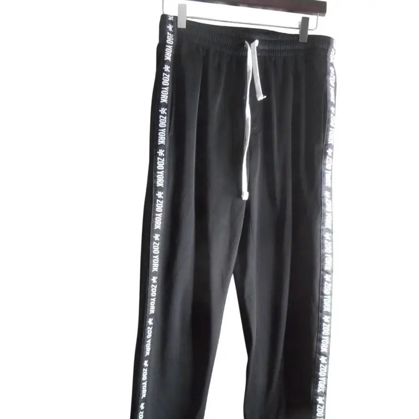 Zoo York Black jogger track casual Pants Size S pockets Elastic drawstring waist