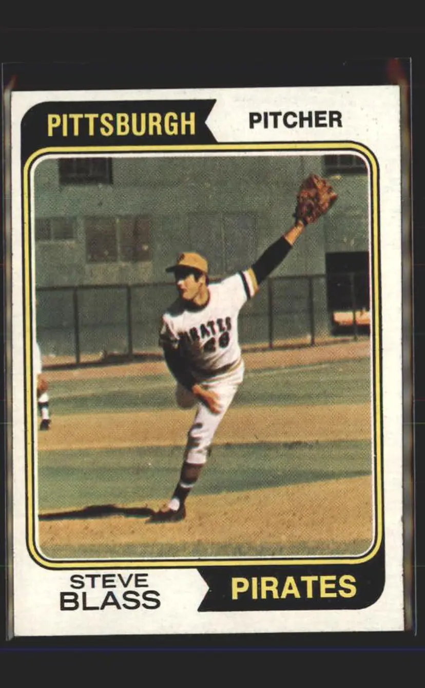 1974 Topps #595 Steve Blass - (pk5) - Pittsburgh Pirates