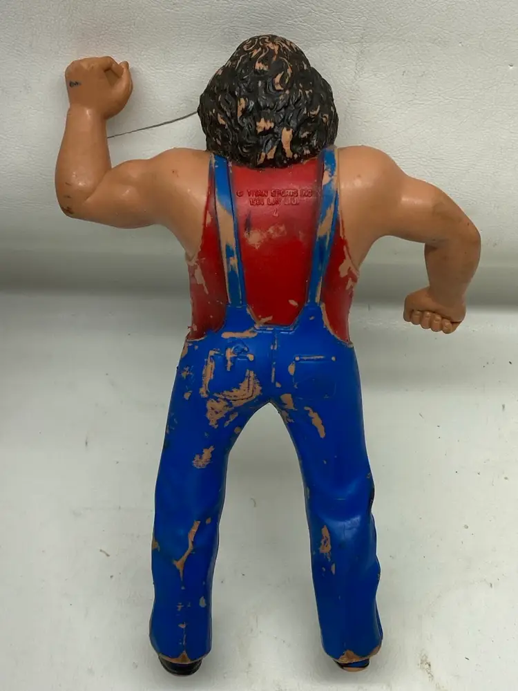 WWF LJN Hillbilly Jim Rubber Wrestling Action Figure 8in WWE Titan Sports VTG