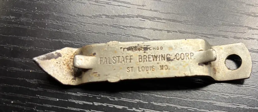 Vintage Falstaff Beer Bottle Opener, Church Key, St Louis, Missouri
